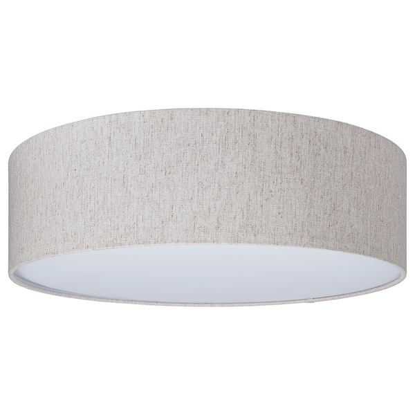 Deckenleuchte Conny - Leinen / Aluminium - 1-flammig