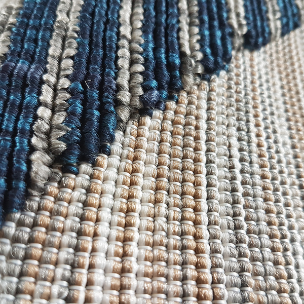 In- & Outdoorteppich Road 3440 - Polypropylen - Blau / Grau - 80 x 150 cm