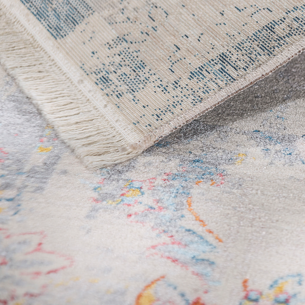 Teppich Mystik VIII - Webstoff - Silber