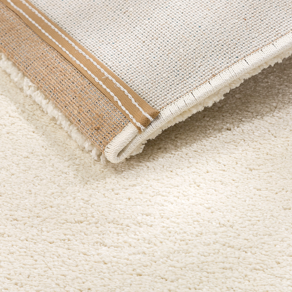 Teppich Joy - Webstoff - Creme - 133 x 190 cm