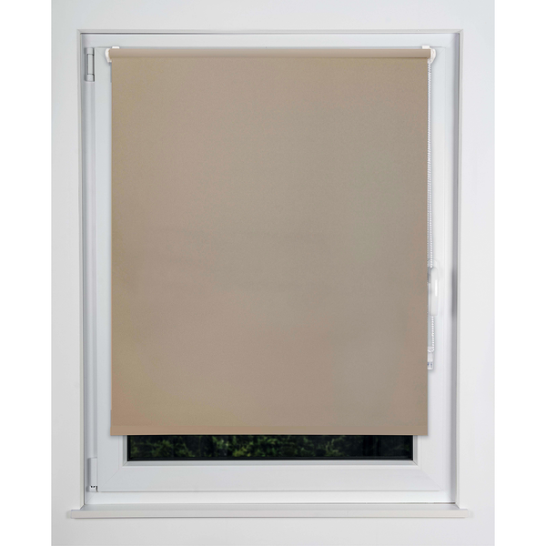 Klemmfix Thermo-Rollo Win Verdunkelnd - Polyester - Beige - 90 x 210 cm