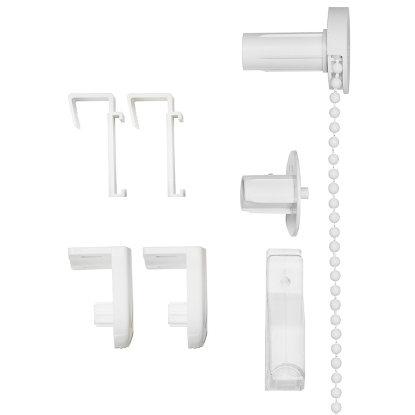 Klemmfix Rollo Win Blickdicht - Polyester - Weiß - 75 x 160 cm