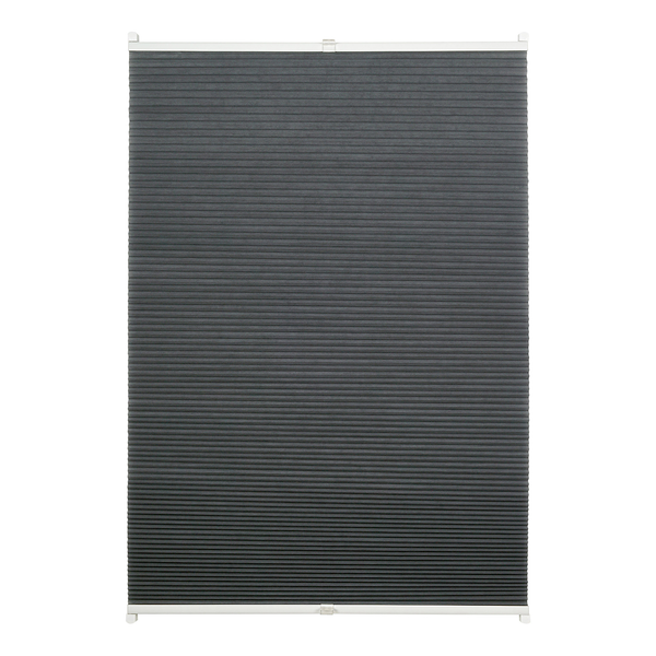 Waben-Plissee Klemmfix Save - Polyester / Aluminium - Dunkelgrau - 80 x 210 cm