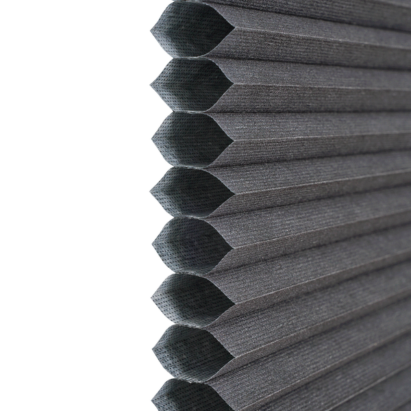 Waben-Plissee Klemmfix Save - Polyester / Aluminium - Dunkelgrau - 80 x 210 cm