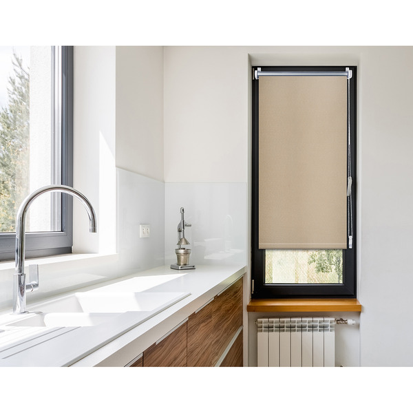 Designrollo Trend / Verdunkelung - Polyester - Beige - 100 x 150 cm
