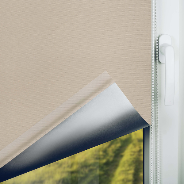 Designrollo Trend / Verdunkelung - Polyester - Beige - 100 x 150 cm