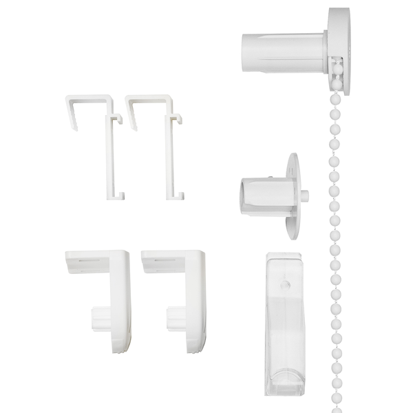 Klemmfix Thermo-Rollo Win Verdunkelnd - Polyester - Weiß - 180 x 160 cm