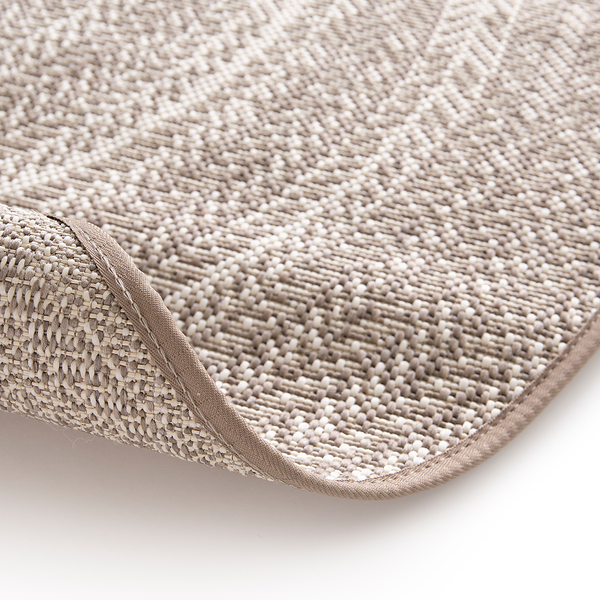 In-/Outdoorteppich Essenza VI - Polypropylen - Grau / Weiß