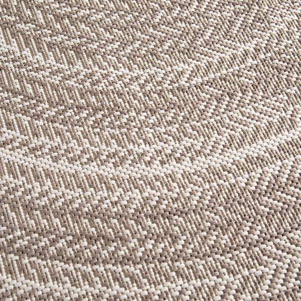 In-/Outdoorteppich Essenza VI - Polypropylen - Grau / Weiß