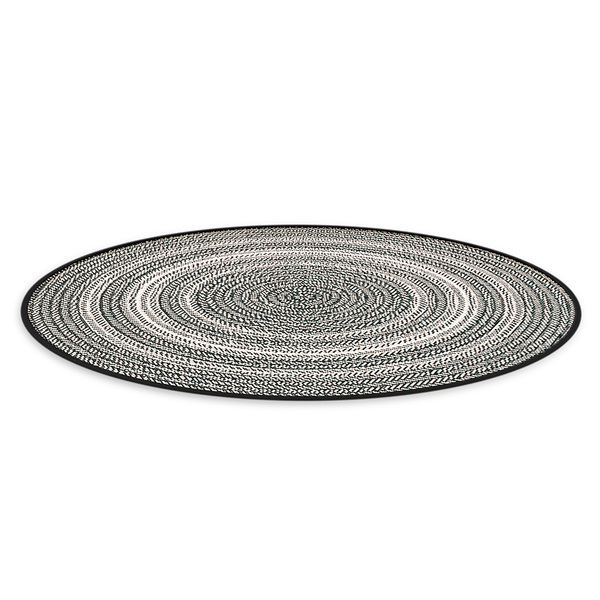 In-/Outdoorteppich Essenza VI - Polypropylen - Schwarz / Weiß