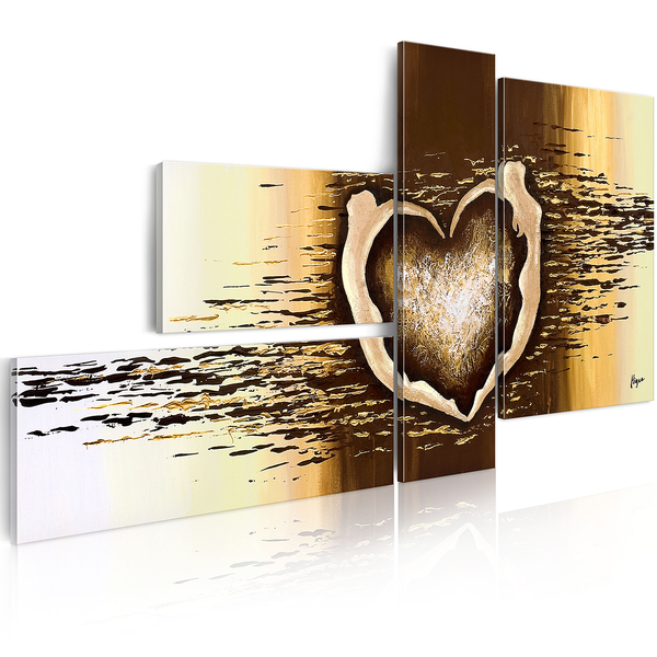 Bild Liebesflug - Leinwand - Braun