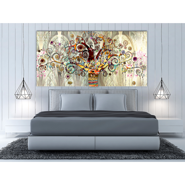 Wandbild Tree of Life - Leinwand - Mehrfarbig - 120 x 60 cm
