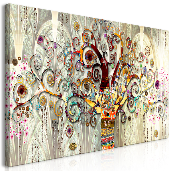 Wandbild Tree of Life - Leinwand - Mehrfarbig - 120 x 60 cm