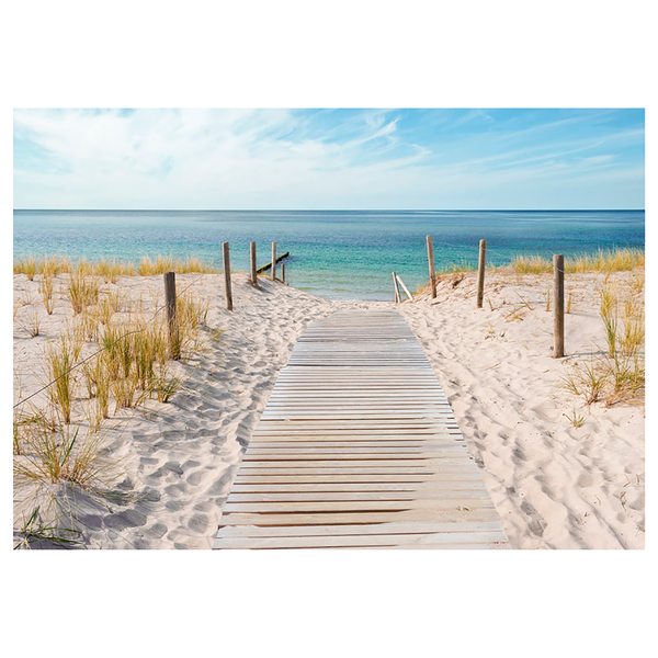 Vlies Fototapete Urlaub am Meer - Premium Vlies - Mehrfarbig - 350 x 245 cm