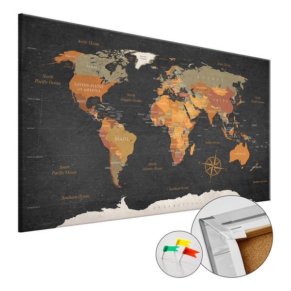 Korkbild Secrets of the Earth - Kork - Beige - 60 x 40 cm