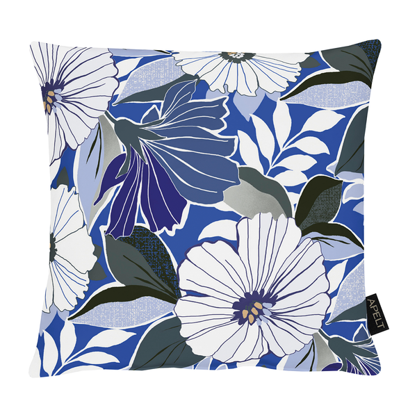 Dekokissen Astrid - Baumwollstoff - Blau - 39 x 39 cm