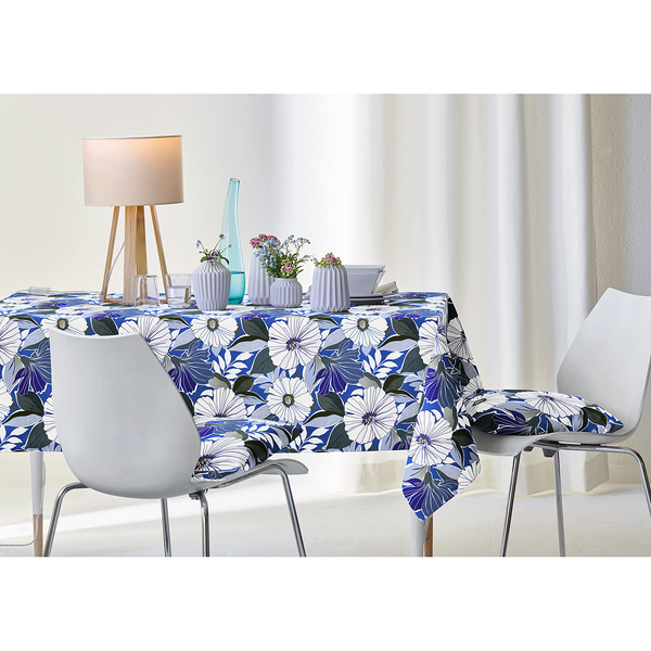 Kissenbezug Astrid - Baumwollstoff - Blau - 40 x 40 cm