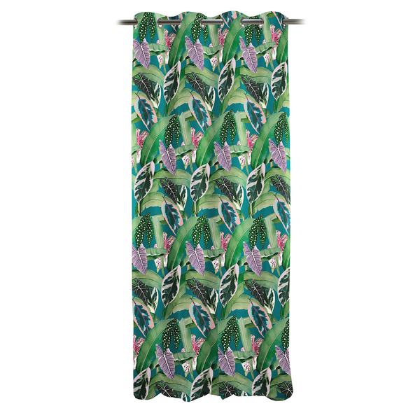 Ösenschal Tropica - Baumwollstoff - Grün