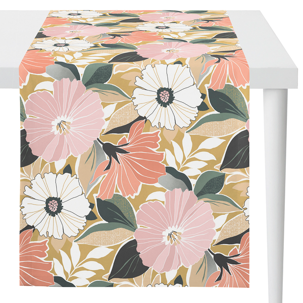 Tischläufer Astrid - Baumwollstoff - Beige