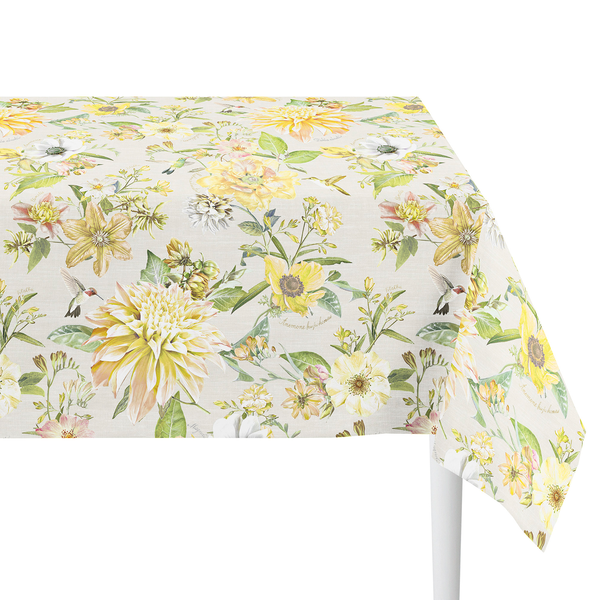 Tischdecke 7305 - Baumwollstoff - Gelb - 150 x 250 cm