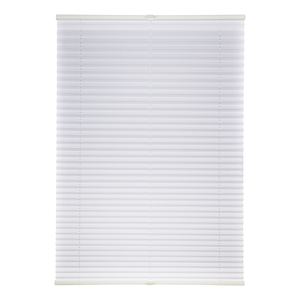 Plissee Klemmfix free - Polyester / Aluminium - Weiß - 110 x 130 cm
