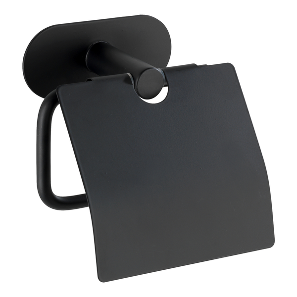 Toilettenpapierhalter Orea - Edelstahl - Schwarz