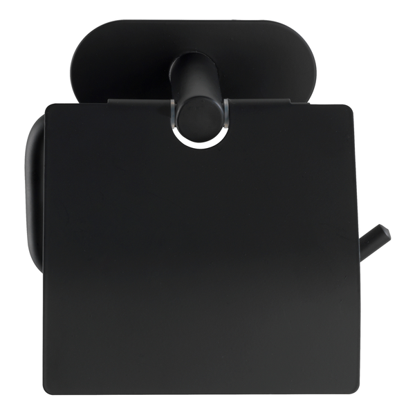 Toilettenpapierhalter Orea - Edelstahl - Schwarz