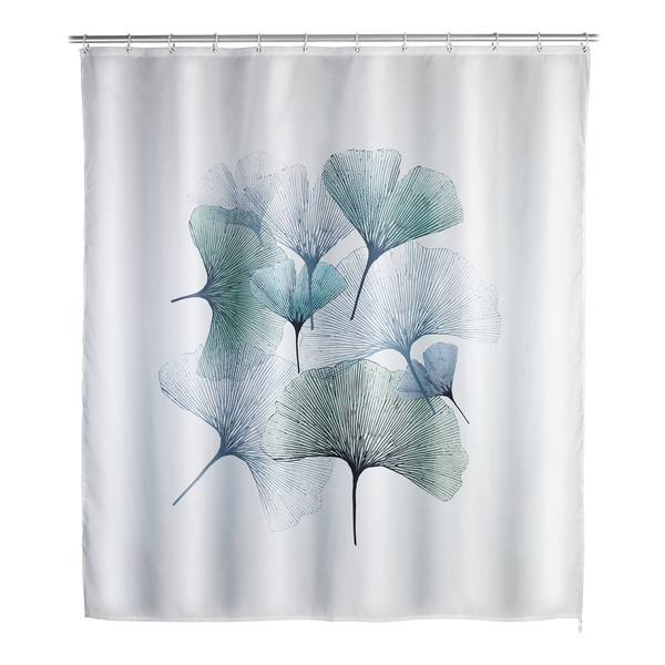 Duschvorhang Ginkgo - Polyester - Mehrfarbig