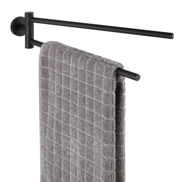 Handtuchhalter Bosio - Edelstahl - Schwarz