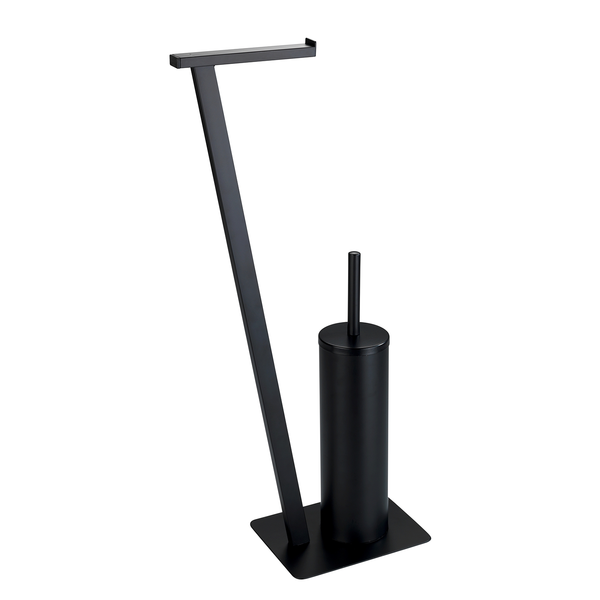 Stand WC-Garnitur Lirio - Metall - Schwarz