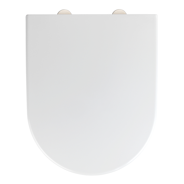 WC-Sitz Exclusive Nr. 4 - Duroplast / Edelstahl - Weiß / Silber