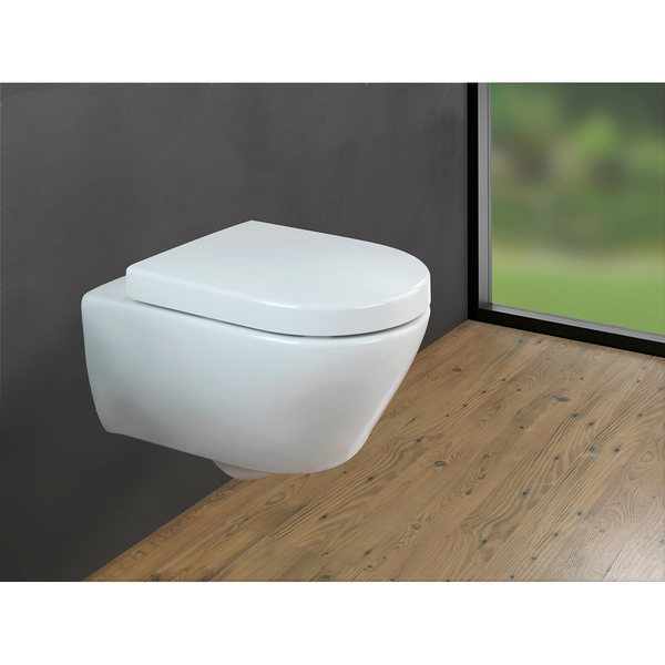 WC-Sitz Exclusive Nr. 4 - Duroplast / Edelstahl - Weiß / Silber