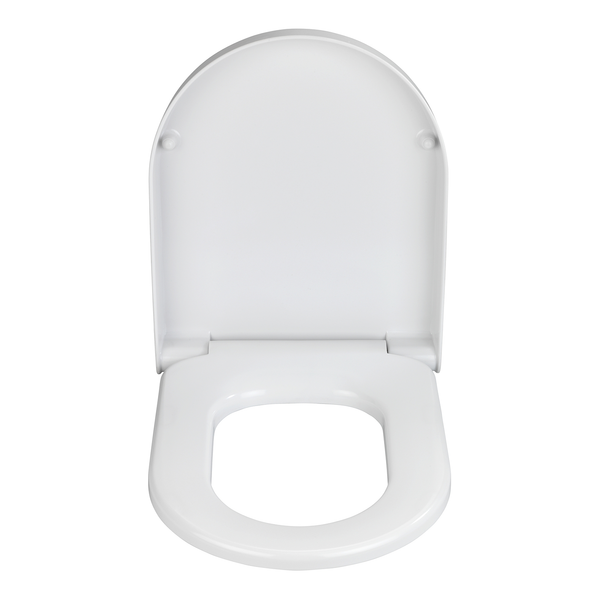 WC-Sitz Exclusive Nr. 4 - Duroplast / Edelstahl - Weiß / Silber