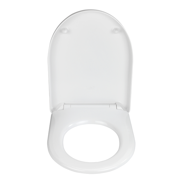 WC-Sitz Exclusive Nr. 9 - Duroplast / Edelstahl - Weiß / Silber