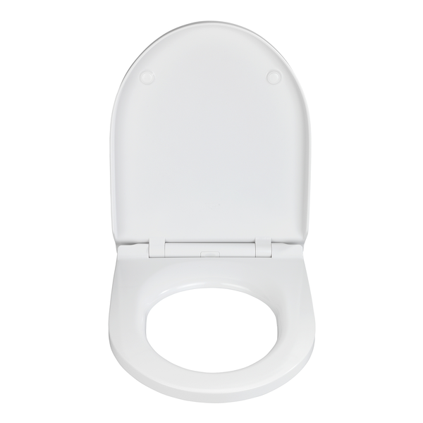 WC-Sitz Exclusive Nr. 6 - Duroplast / Edelstahl - Weiß / Silber