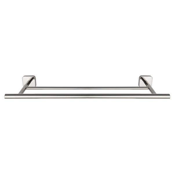 Badetuchstange Duo Mezzano - Edelstahl - Silber