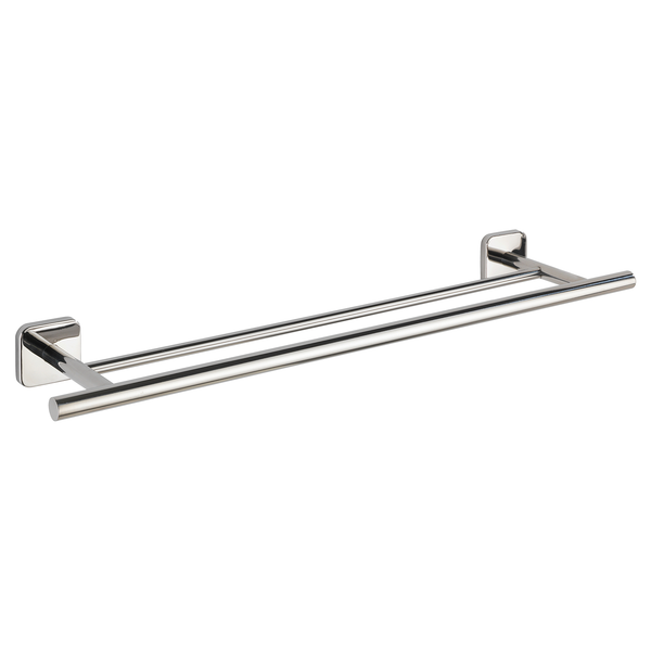 Badetuchstange Duo Mezzano - Edelstahl - Silber