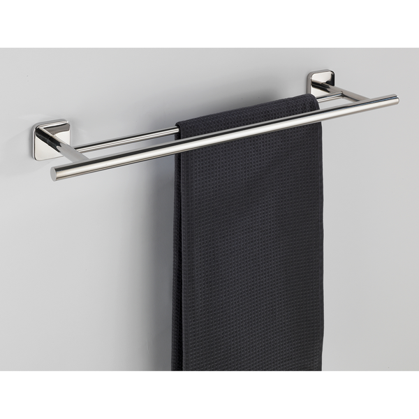 Badetuchstange Duo Mezzano - Edelstahl - Silber
