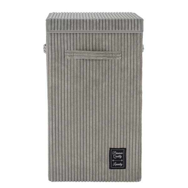 Wäschekorb Cora - Polyester - Grau
