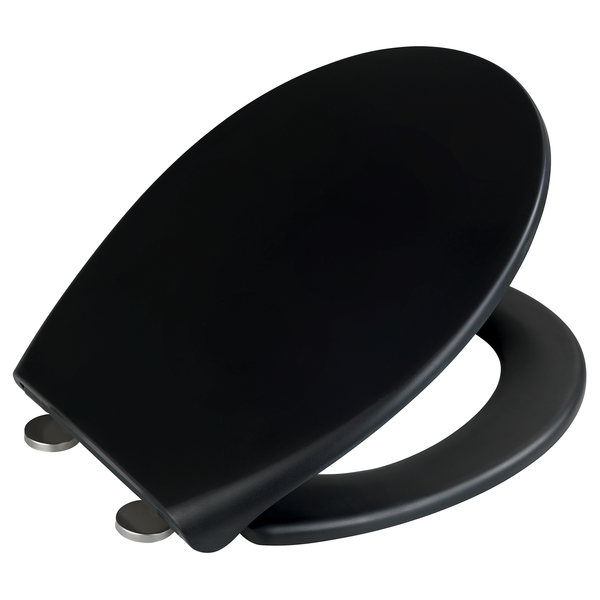 WC-Sitz Ikaria - Duroplast / Edelstahl - Schwarz