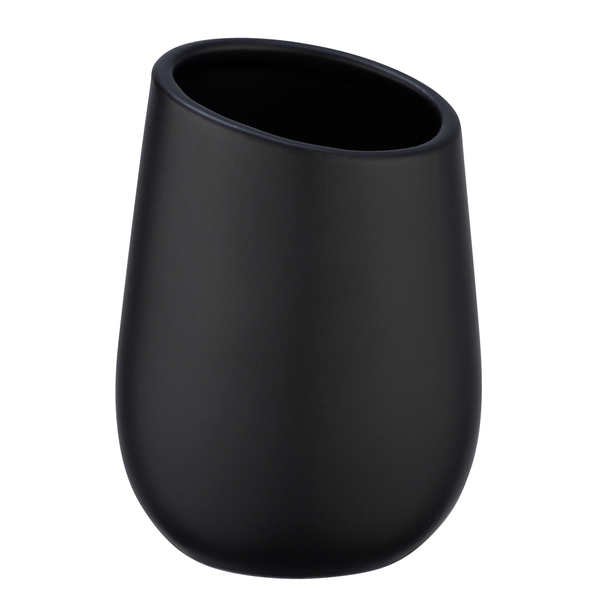 Bad-Accessoire-Set Badi (3-teilig) - Keramik - Schwarz