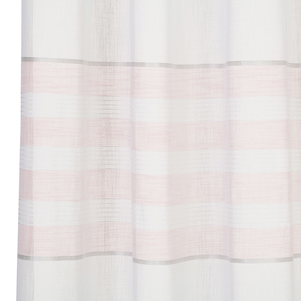 Ösenvorhang Mombasa - Polyester - Rosa