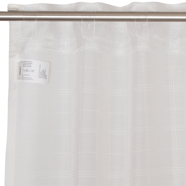 Fertiggardine Jil - Polyester - Wollweiß