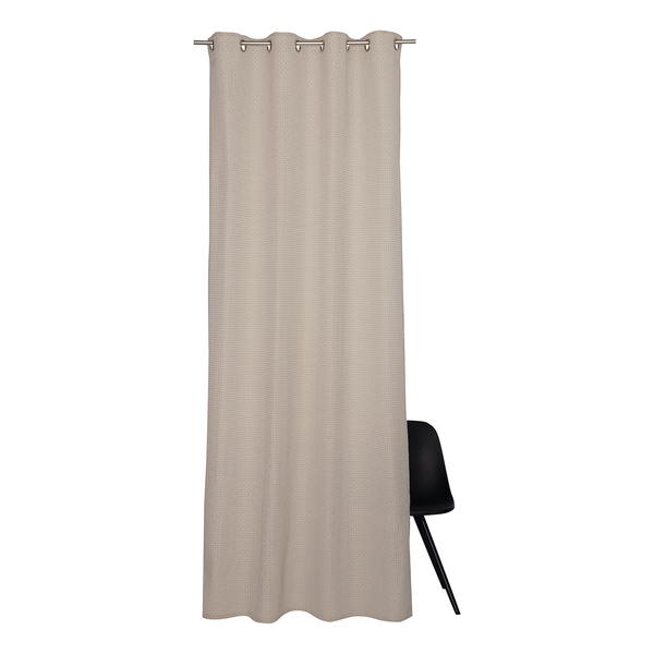 Ösenschal Square - Polyester - Beige