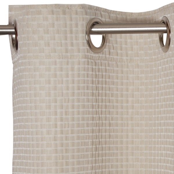 Ösenschal Square - Polyester - Beige