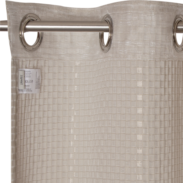 Ösenschal Square - Polyester - Beige