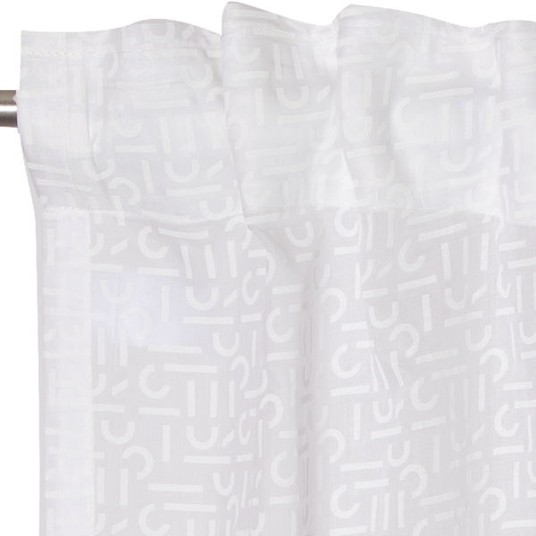 Fertiggardine Scatter - Baumwolle - Weiß