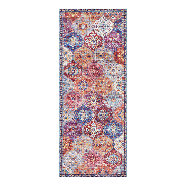 Läufer Kashmir Ghom - Webstoff - Multicolor