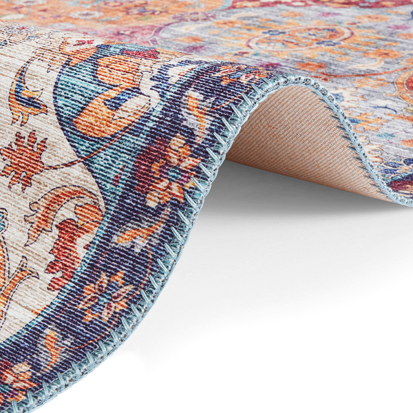 Läufer Kashmir Ghom - Webstoff - Multicolor