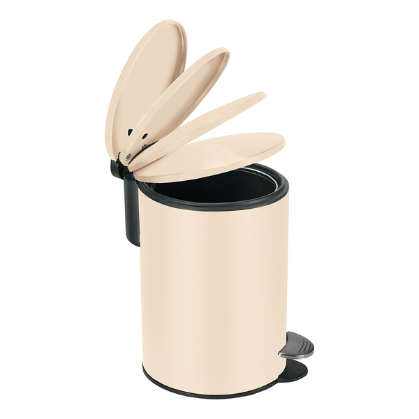Kosmetikeimer Silence - Edelstahl - Beige